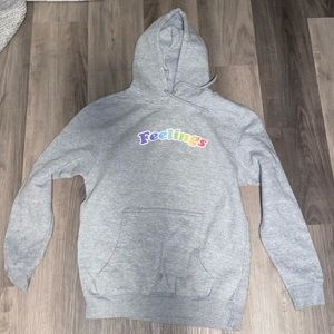 “Feelings” sweatshirt from Red Bubble